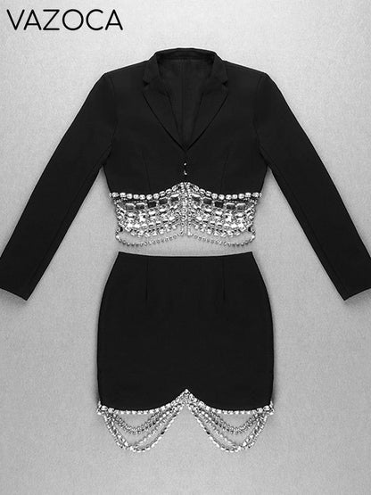 Runway Diamonds Beaded Set