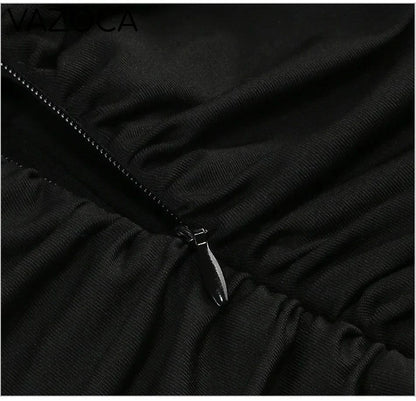 Metallic Discs Pleated Bodycon Dress