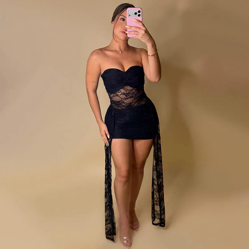 Lili Mesh Tassel Dress