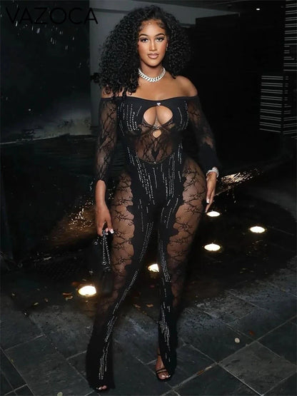 Yna Rhinestone Jumpsuit