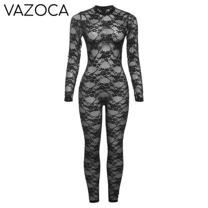 Lacey Mesh Jumpsuit
