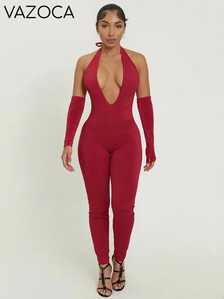 Shelli V-Neck Jumpsuit