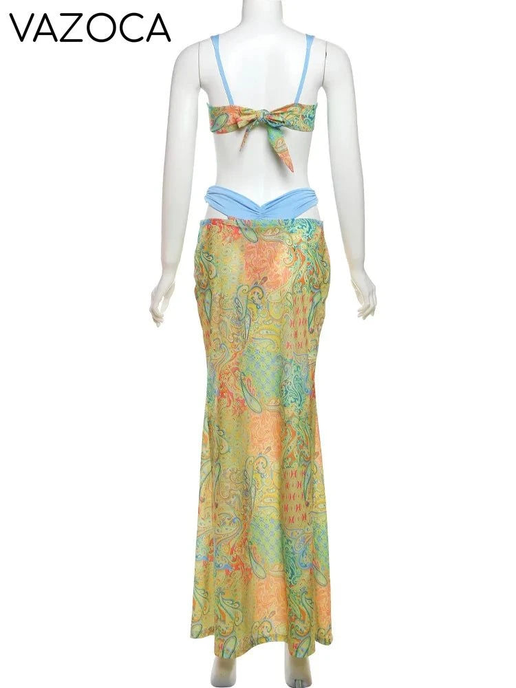 Poolside Maxi Skirt Set