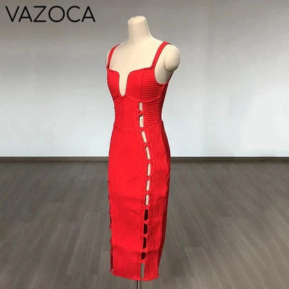 No Cuts Given Bandage Midi Dress