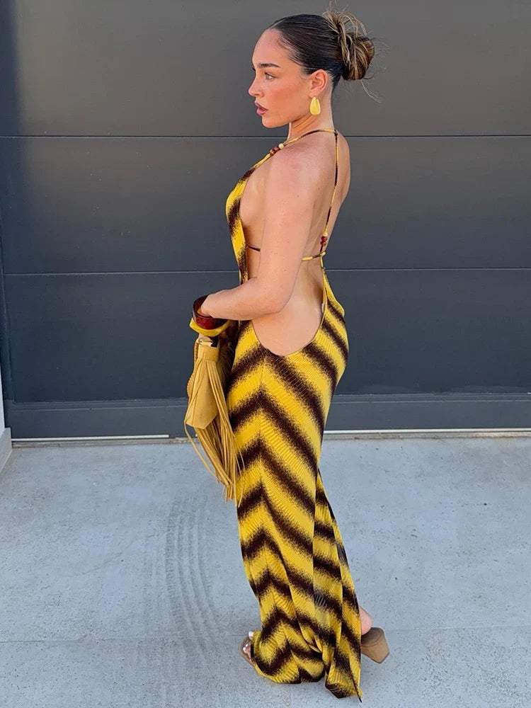 Cross Backless Dress