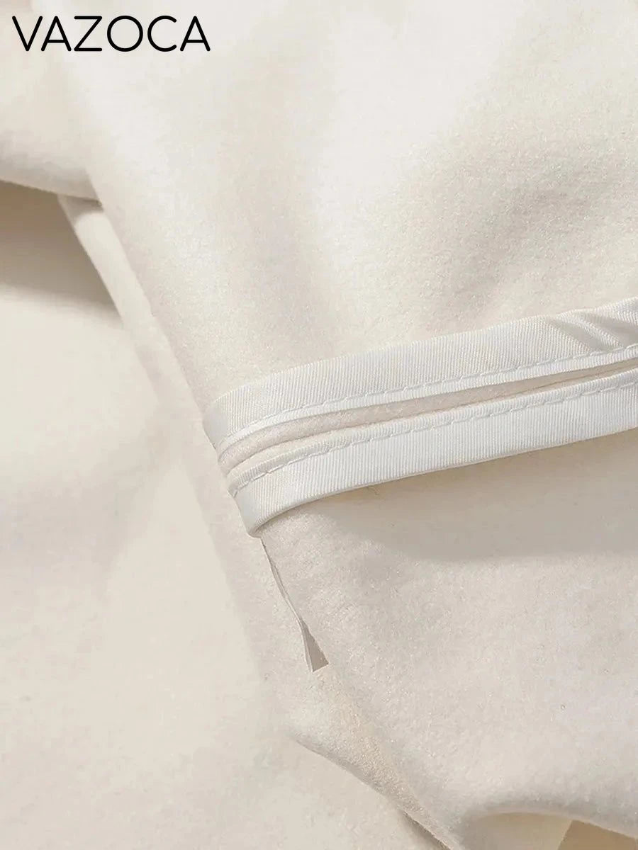 Luxurious Wool Stand Collar Coat