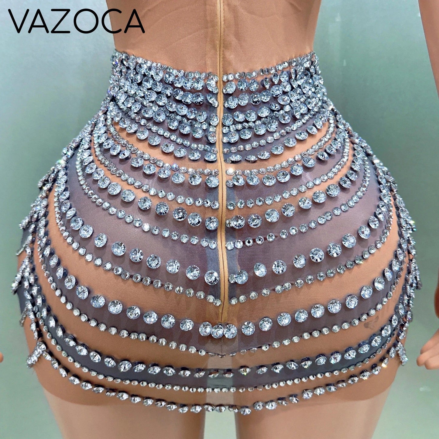 Shinning Diamond Mini Dress