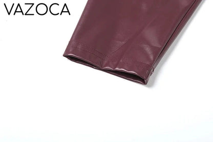 Chic Leather Cropped Jacket