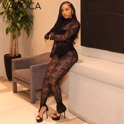 Atasa Mesh Jumpsuit