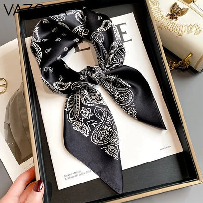 Houndstooth Printed Vintage Headscarf 8 68X68CM