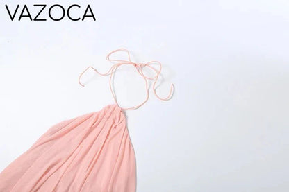 Asymmetrical Hem Backless Dress