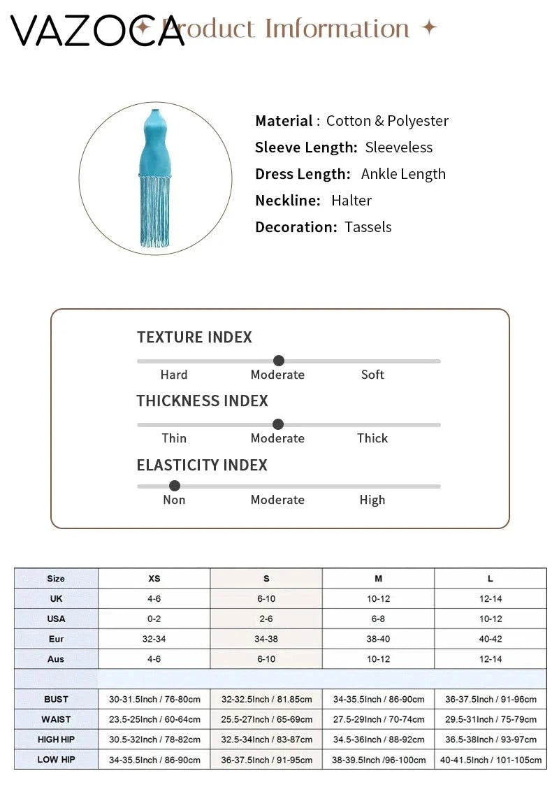 Glamour Velvet Fringe Maxi Dress