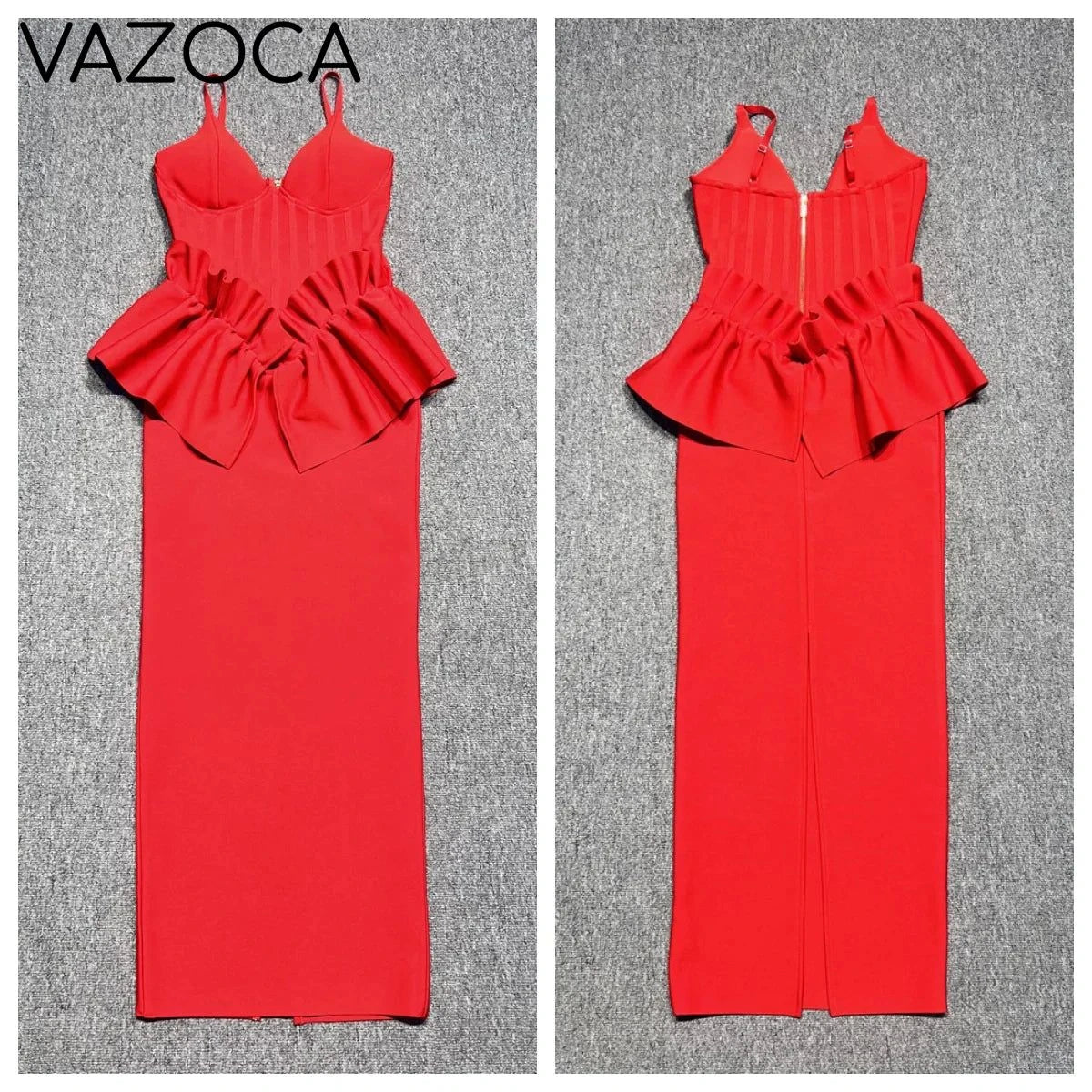 Huda Peplum Bandage Dress