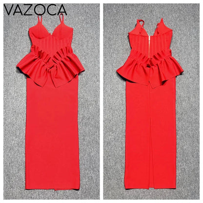 Huda Peplum Bandage Dress
