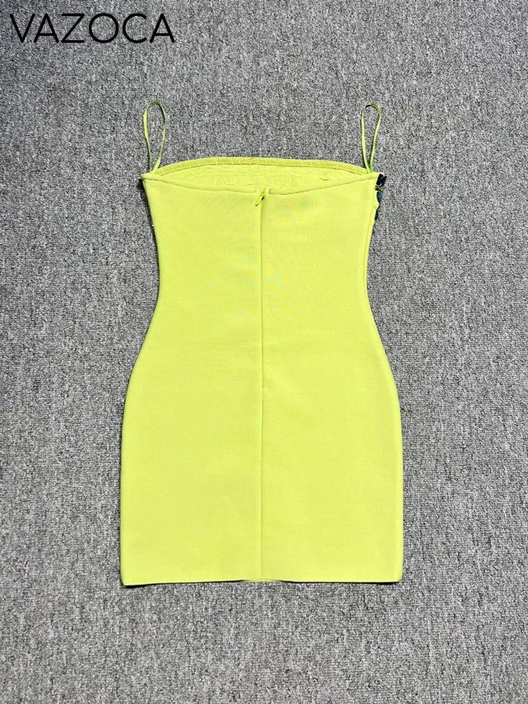 Raina Crystal Bandage Mini Dress