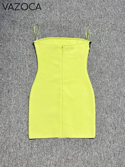 Raina Crystal Bandage Mini Dress