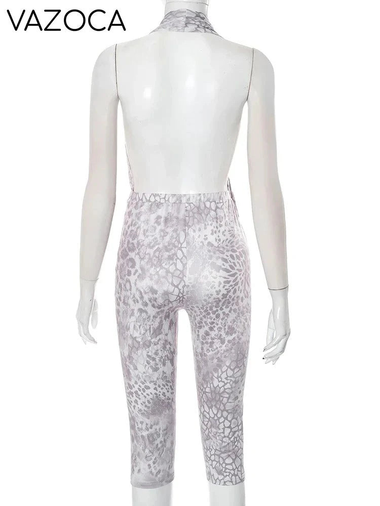 Evelyn Serpentine Print Jumpsuit