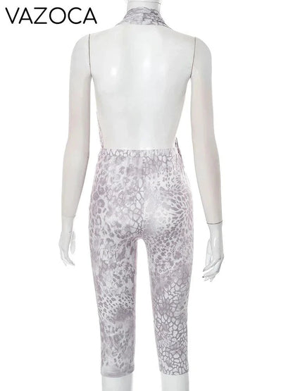 Evelyn Serpentine Print Jumpsuit