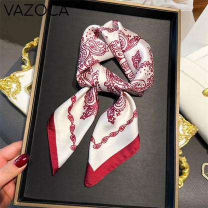 Houndstooth Printed Vintage Headscarf 24 68X68CM