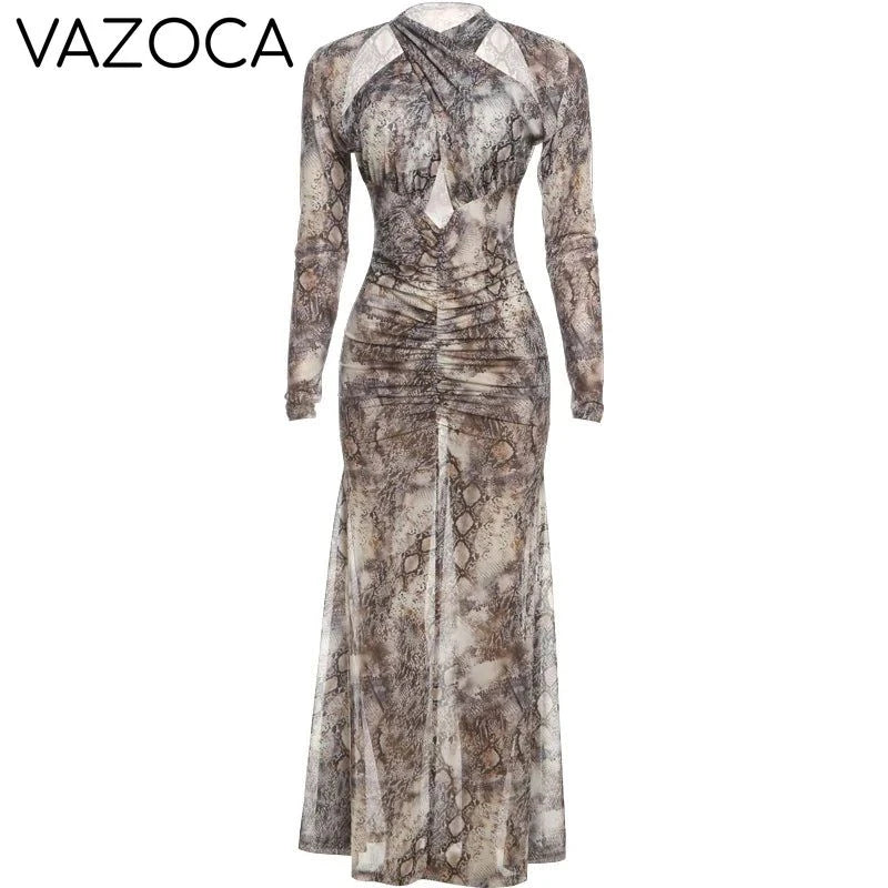 Katherine Ruched Maxi Dress