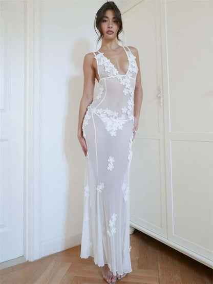 Florantina Mesh Maxi Dress