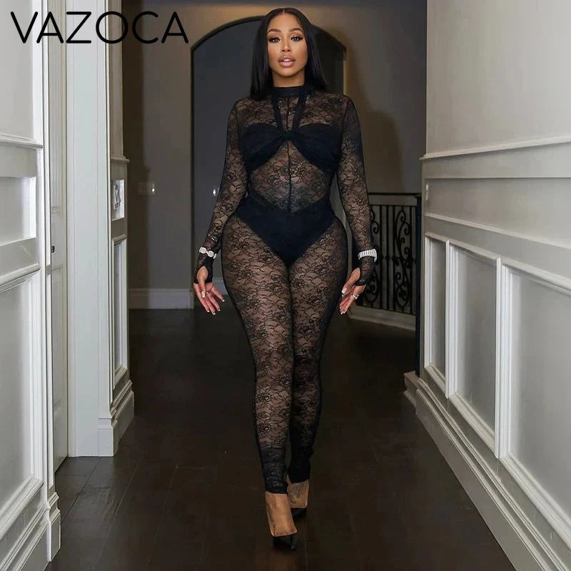 Atasa Mesh Jumpsuit
