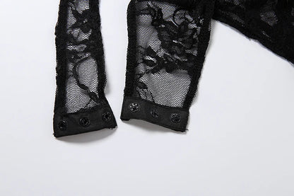 Kara Mesh Mid Skirt Set