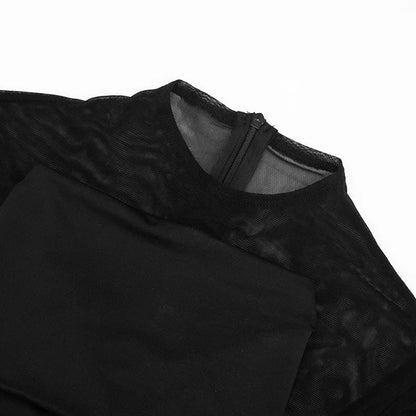 Gena Sheer Mesh Jumpsuit