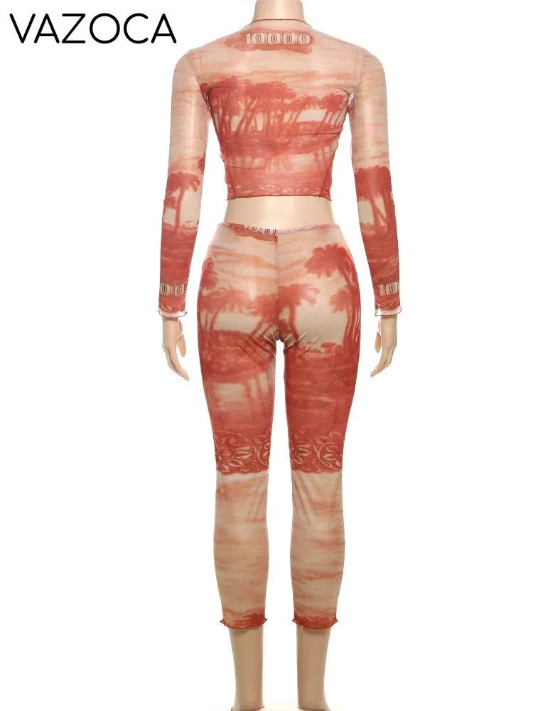 Shanice Mesh Leggings Set