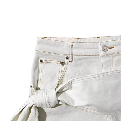 Bow Wrap Denim Set