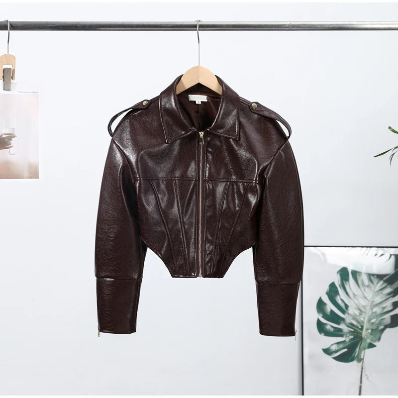 Vintage Leather Biker Jacket