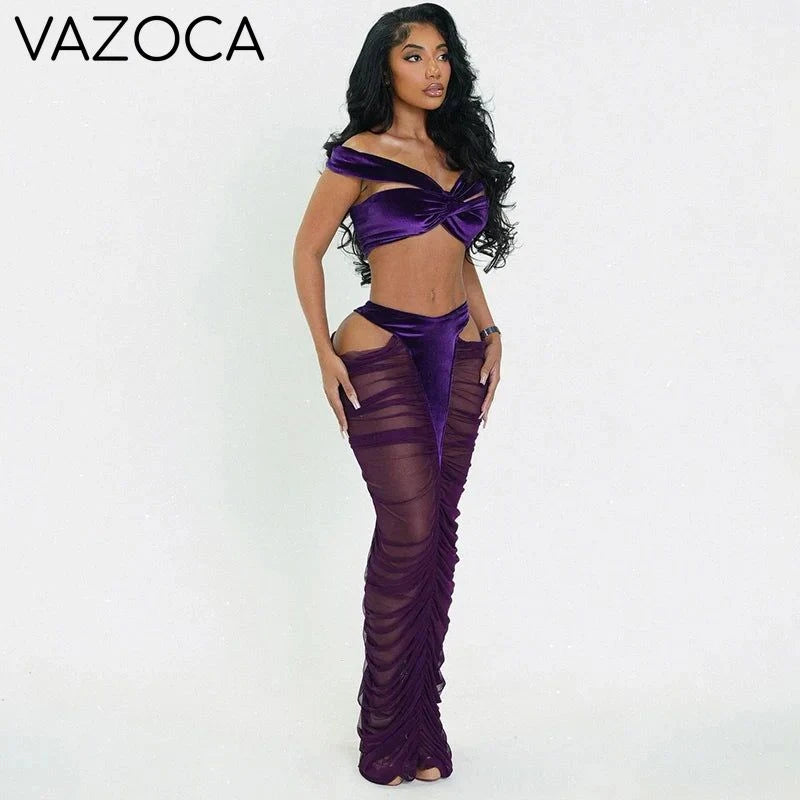Velvet Mesh Cutout Set