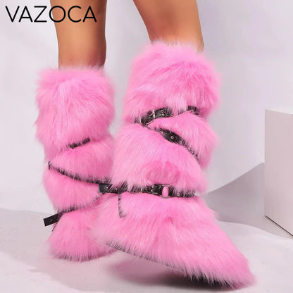 Plush Furry Boots