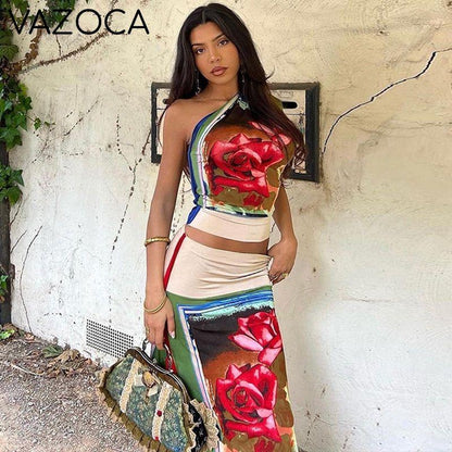 Vacation Flower Skirt Set