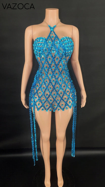 Diamonds In The Sky Mini Dress Set