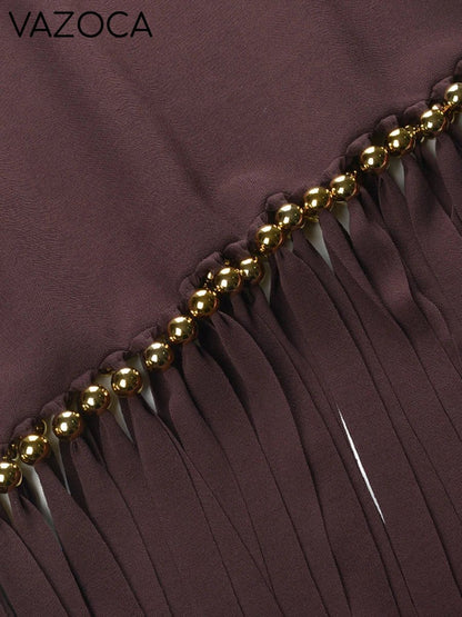 Marline Tassel Midi Dress