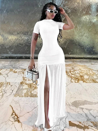 Yvana Ruffle Maxi Dress