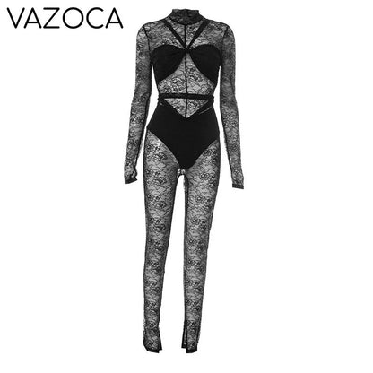 Atasa Mesh Jumpsuit