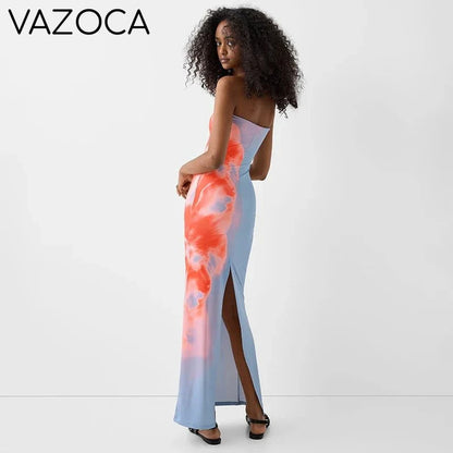 Strapless Flower Sundress