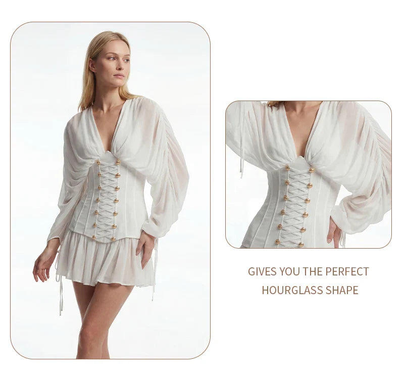 Nessa Chiffon Corset Mini Dress