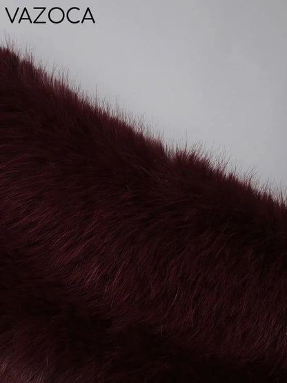Lorene Fur Maxi Dress