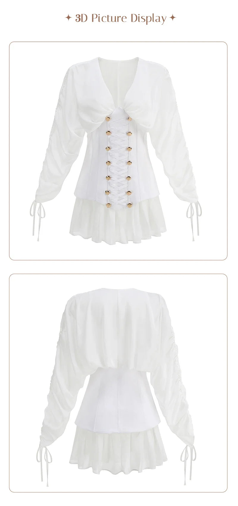 Nessa Chiffon Corset Mini Dress