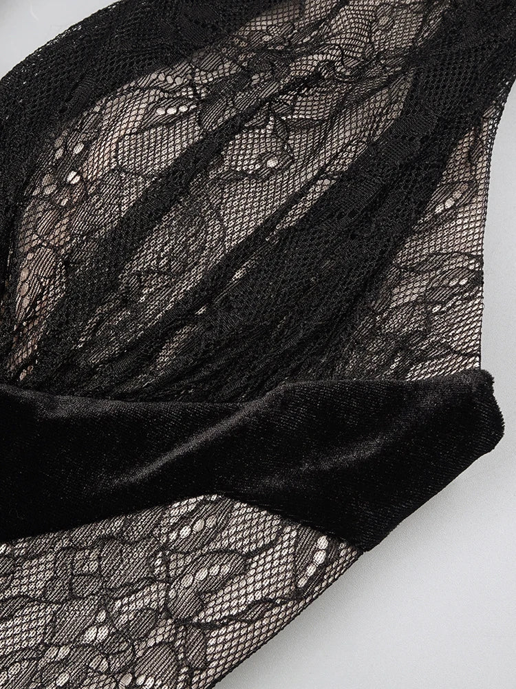 Marissa Mesh Maxi Dress