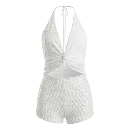 Amina Sequin Short Set