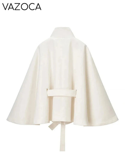 Luxurious Wool Stand Collar Coat