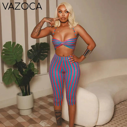 Wanda Striped Set