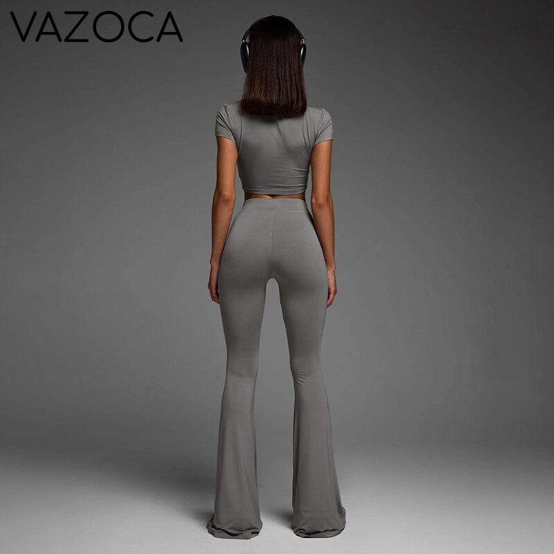 Sporty Stretchy Flare Set