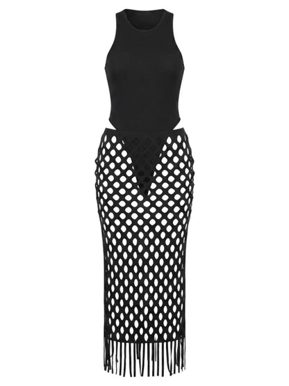 Lilithia Tassel Skirt Set