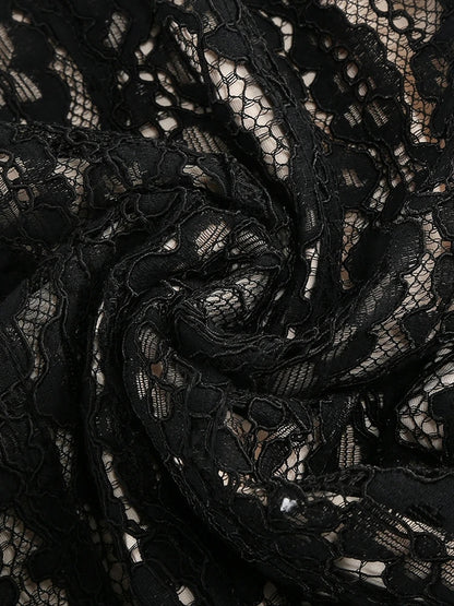 Floral Lace Bodycon Maxi Dress