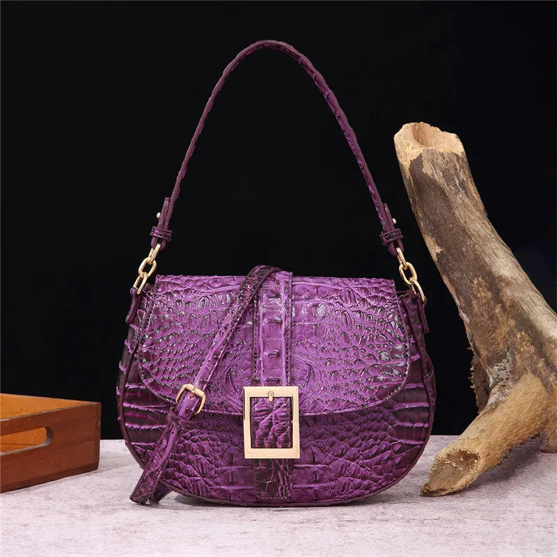 Reptile Pattern Crossbody Bag
